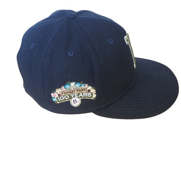 Boston Red Sox New Era 100 Yrs Spring Training Botanical 59FIFTY Fitted Hat Sz 7 - Picture 7 of 10